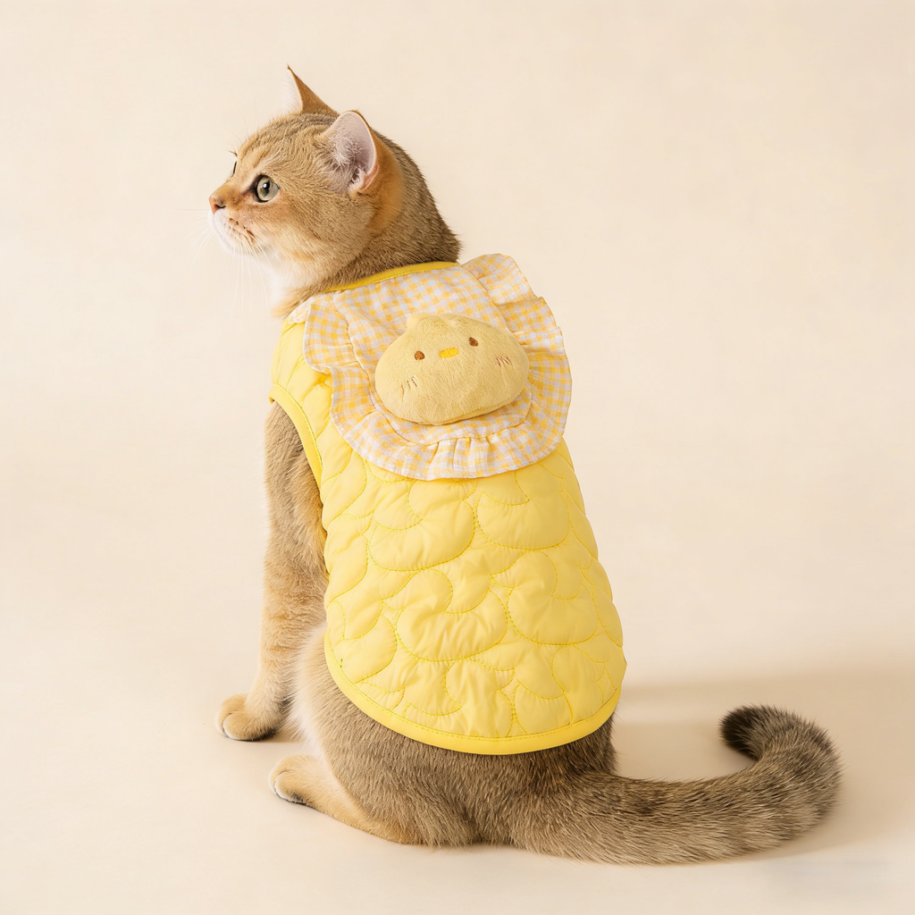 Cute Duck Pet Winter Vest for Dogs Cats_CWMM12744