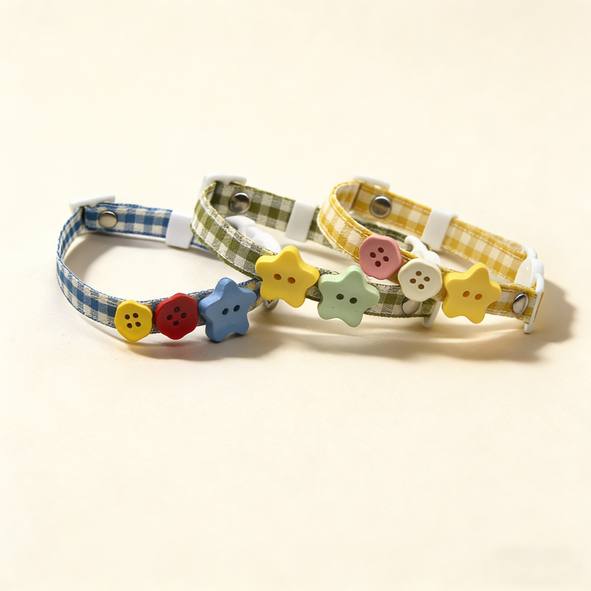 Classic Plaid Cat Dog Collar with Standard Buckle_CWMM13178