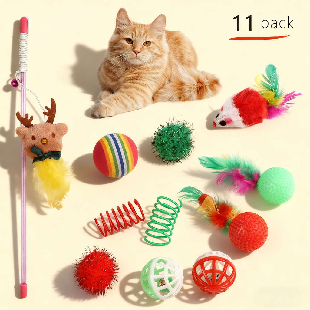 Christmas Pet Hat & Bandana Set – Cat & Dog_CWMM11426