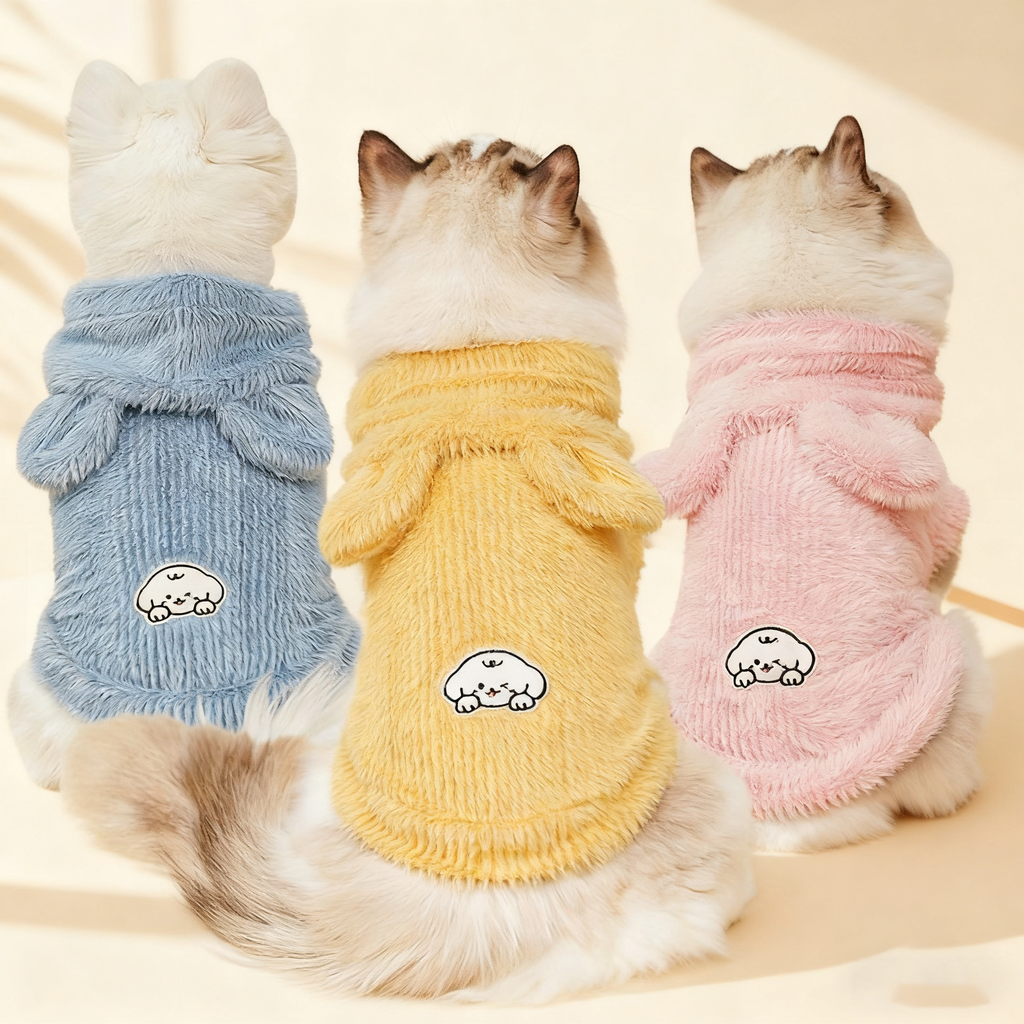 Faux Mink Pet Hoodie Vest for Dogs & Cats_CWMM11182