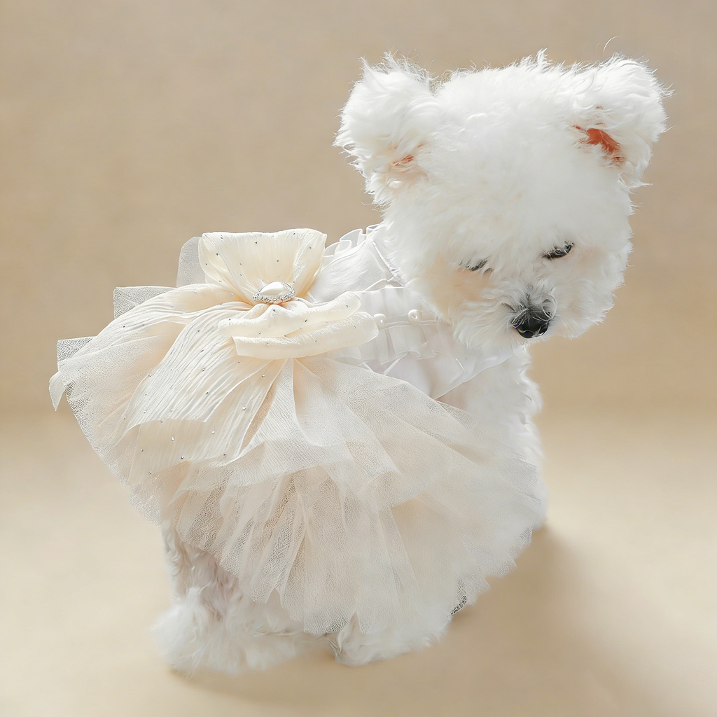 Pet Cozy Sissi Princess Wedding Skirt Dress_CWMM13041