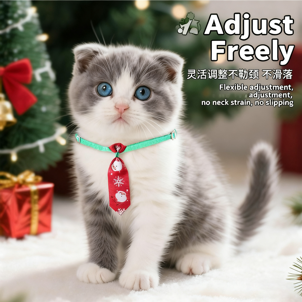 Pet Necktie – Christmas Dog Cat Accessories_CWMM11329