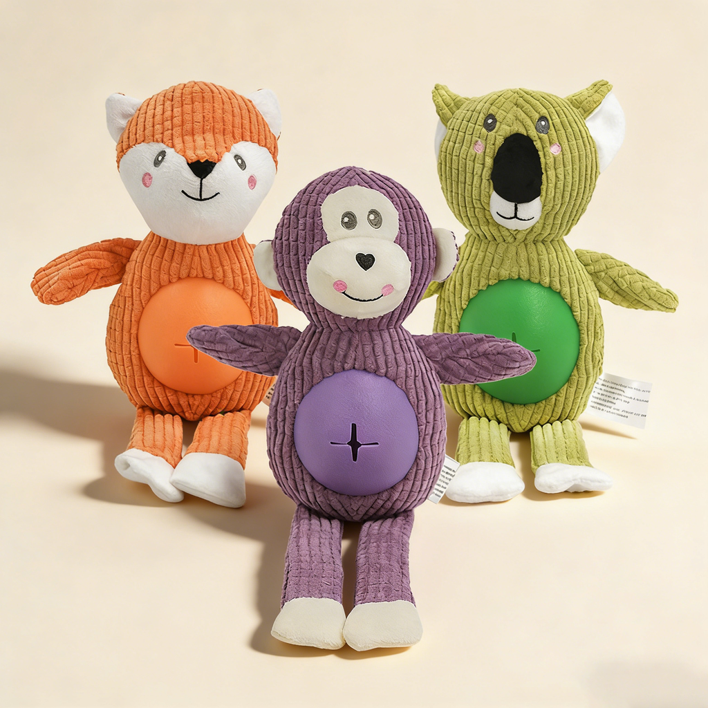Squeaky Plush Koala Dog Toy_CWMM13329