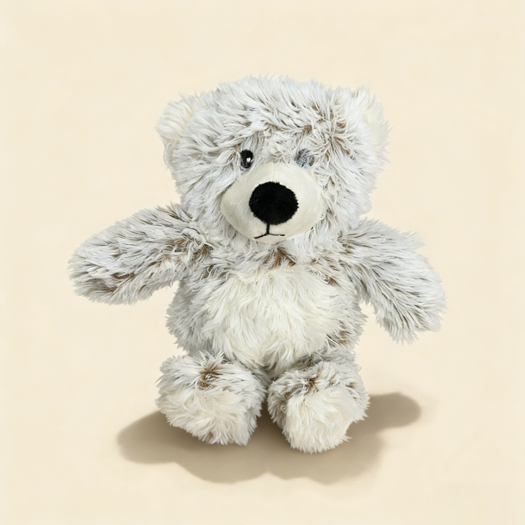 Cute Marshmallow Bear Plush Dog Toy_CWMM13352