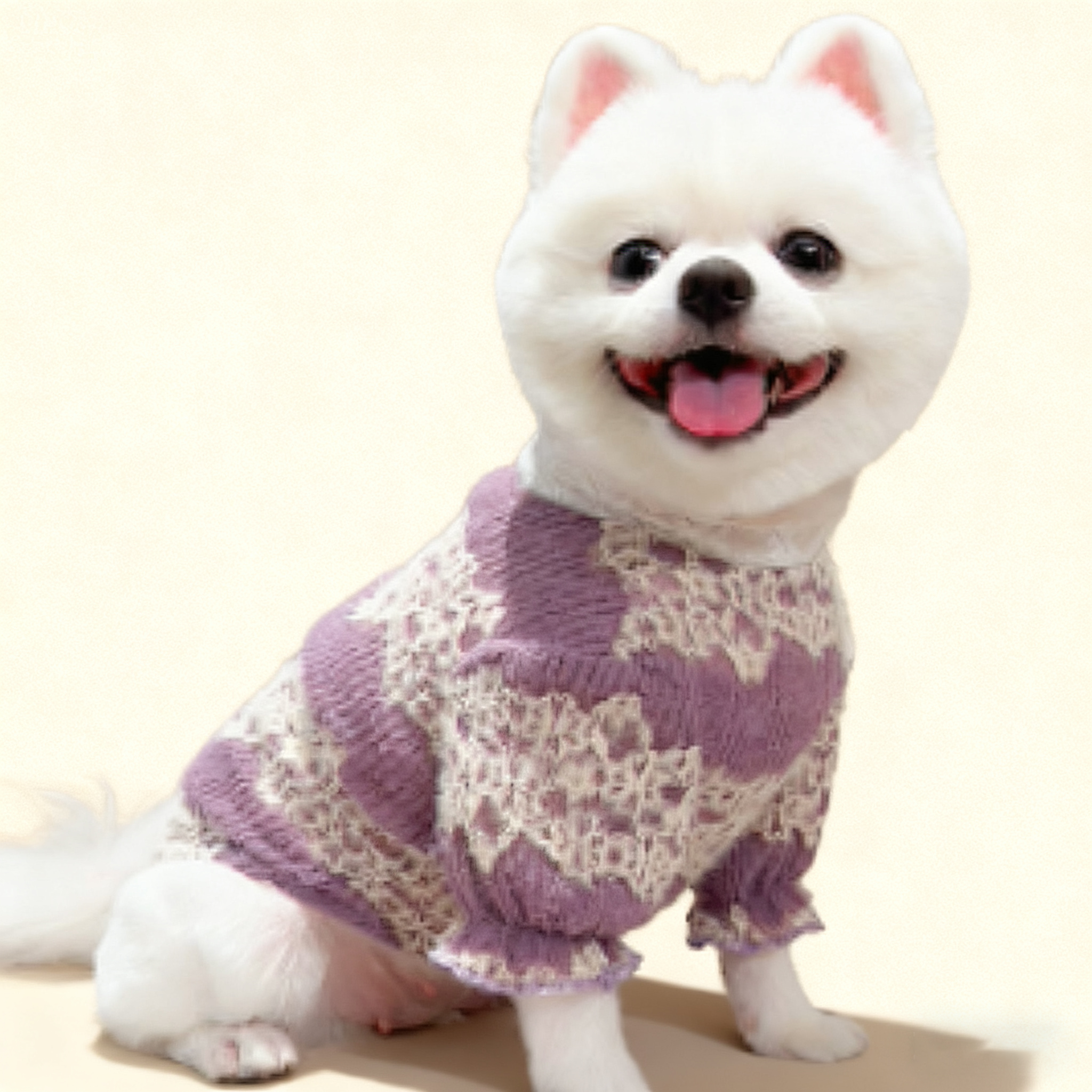 Lace Pet Turtleneck – Warm Winter Dog & Cat Shirt_CWMM11075