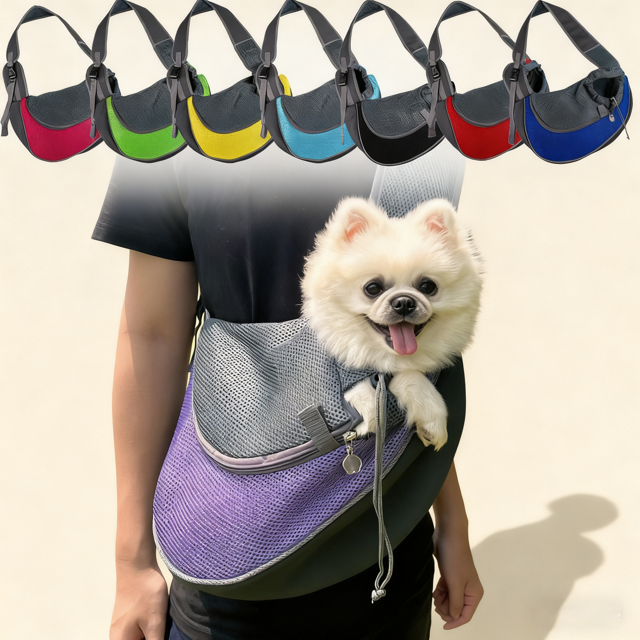 Breathable Mesh Cat & Dog Carrier_CWMM11133