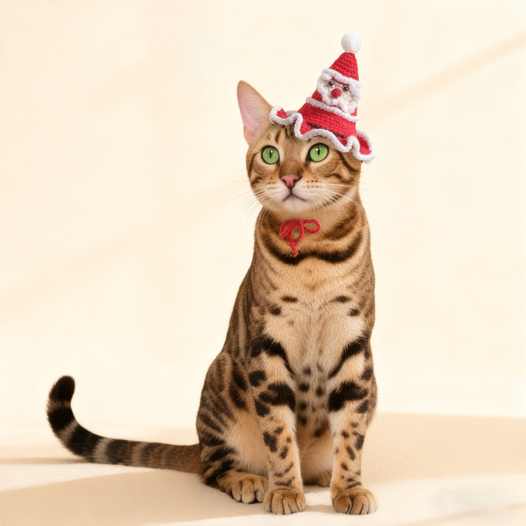 Christmas Pet Hat – Santa & Tree Hat for Cats Dogs_CWMM11356