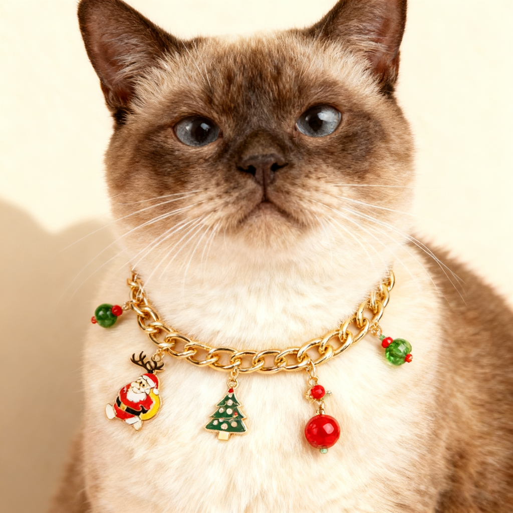 Holiday Pet Jewelry – Bell Necklace for Dogs and Cats_CWMM11334
