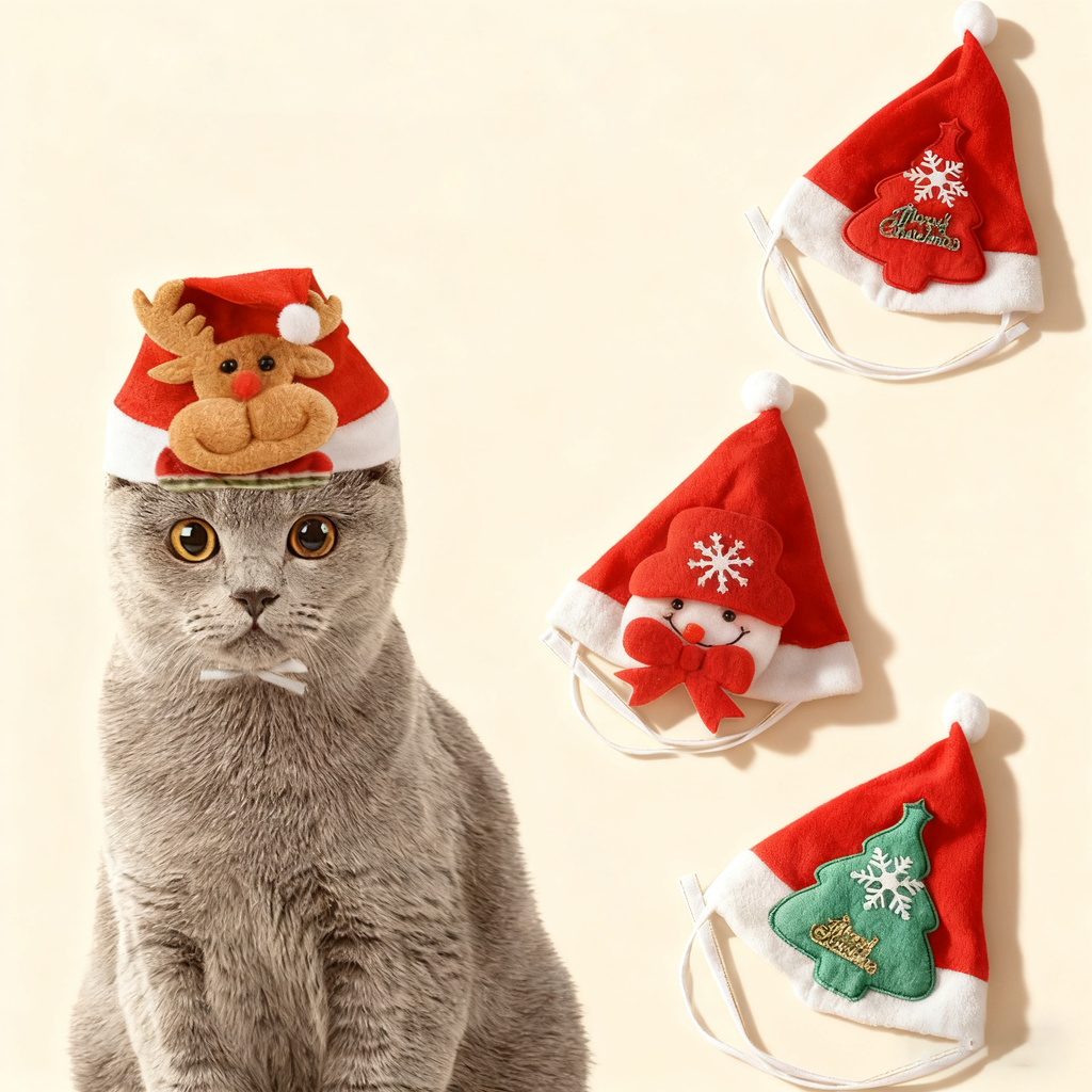 Cartoon Christmas Hat for Cats & Dogs_CWMM11402