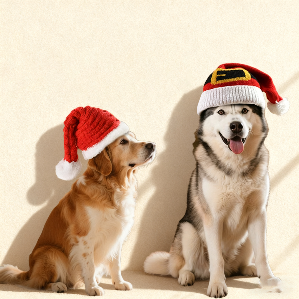 Pet Christmas Hat – Red Holiday Headwear_CWMM11354