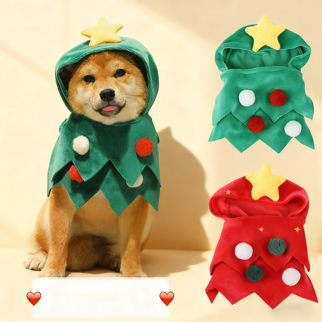 Festive Pet Outfit – Cat Dog Christmas Headwear_CWMM11355