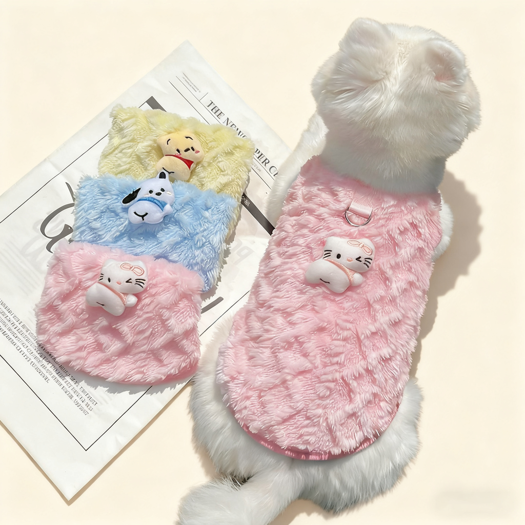 Plush Lined Coat for Small Dogs & Cats_CWMM11119