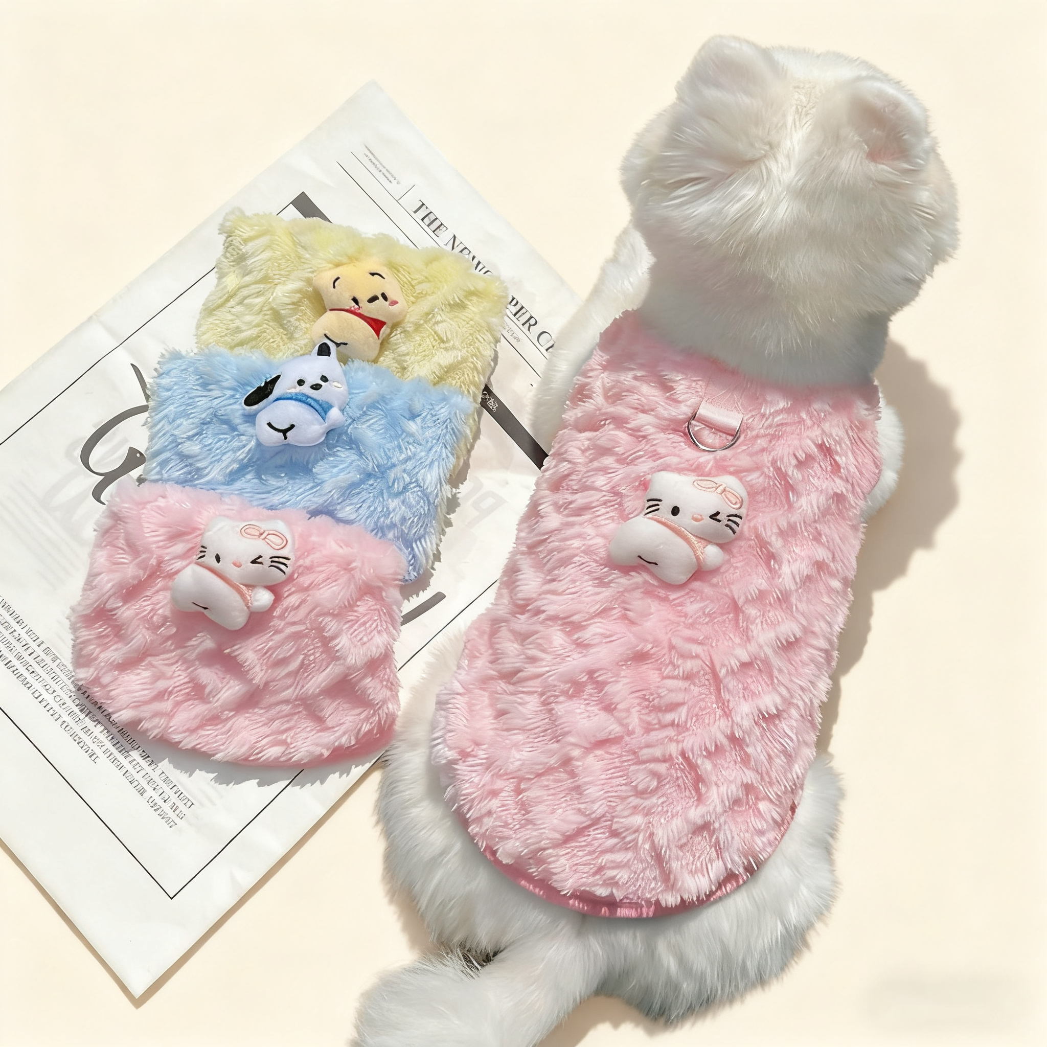 Plush Lined Coat for Small Dogs & Cats_CWMM11119