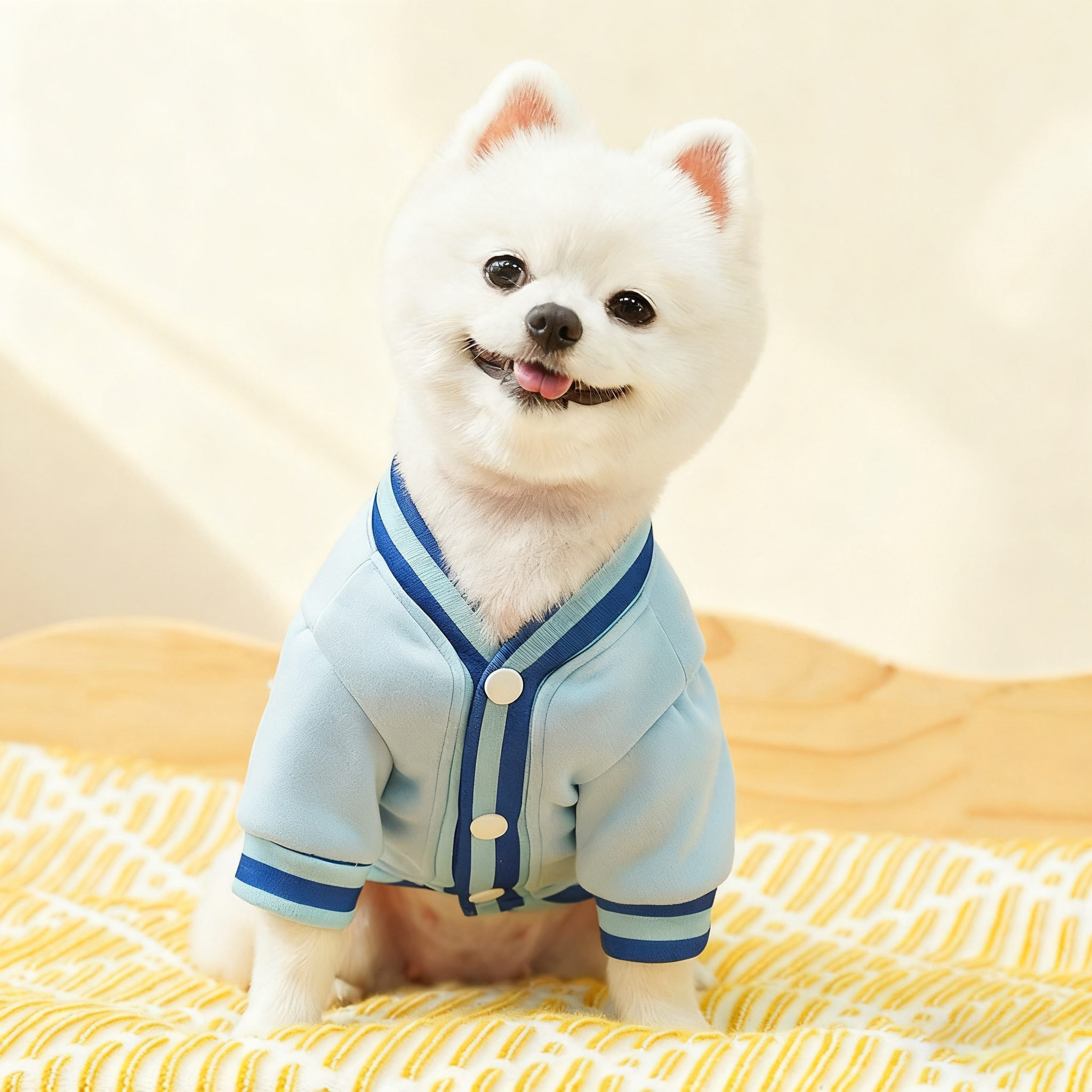 Trendy Pet Jacket – Warm Sporty Baseball Look_CWMM11169