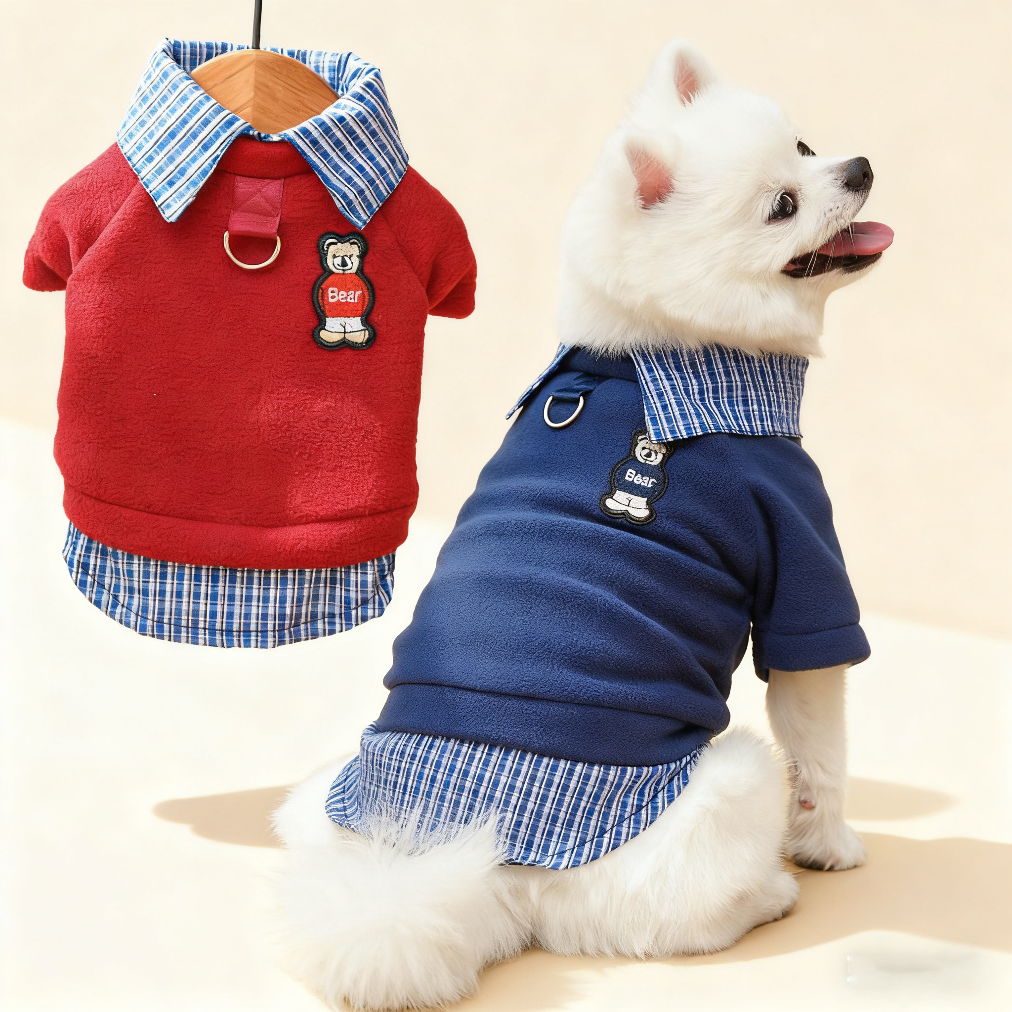 Miu Style Pet Fleece Top – Cozy Winter Outfit_CWMM11068