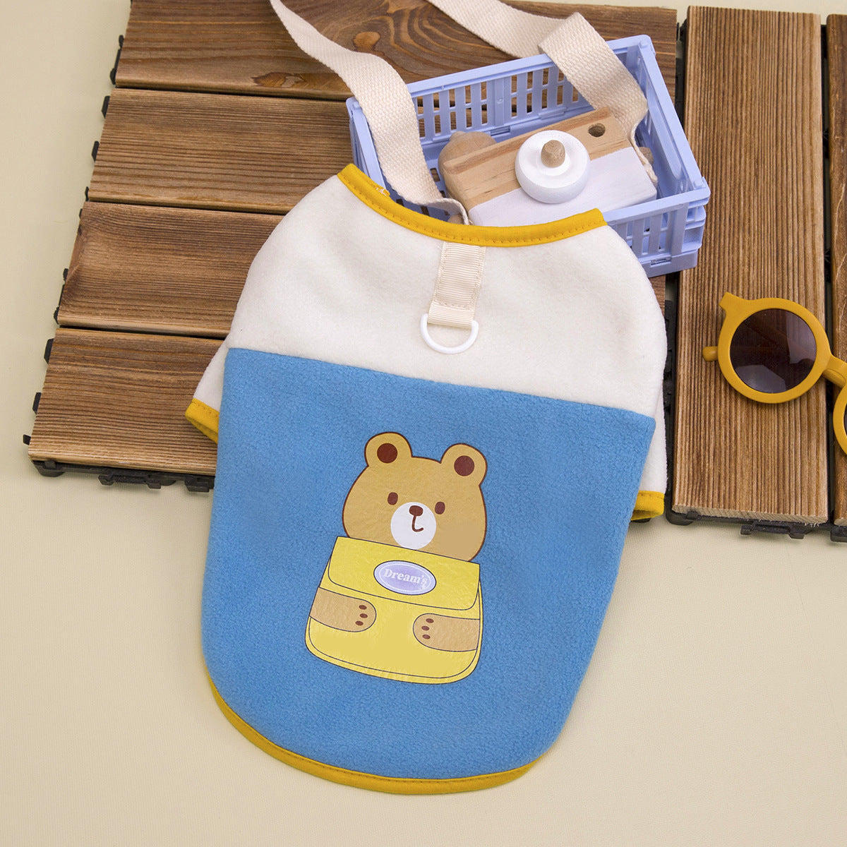 Cute Fleece Dog Vest for Small Dogs_CWMM12199