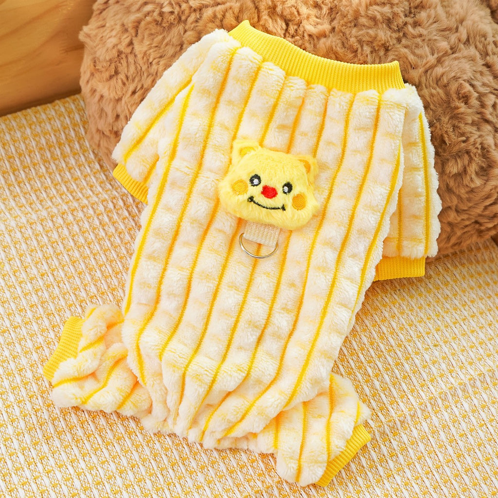 Pet Pajamas – Warm Dog Cat Four-Leg Outfit_CWMM11300