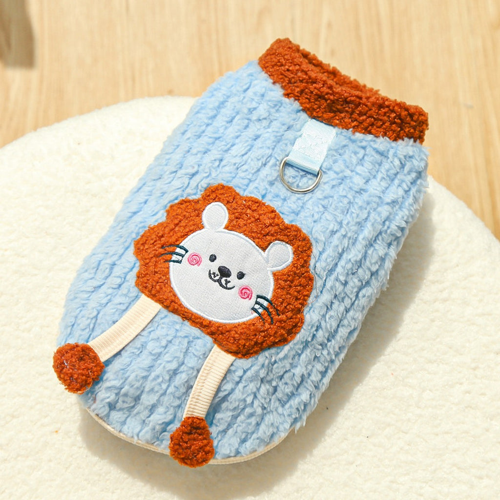 Plush Lion Suit for Hairless Pets Warmth Solution_CWMM11130