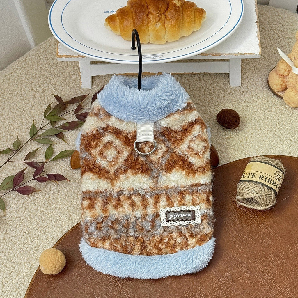 Warm Turtleneck Dog Vest Teddy Bichon Cat_CWMM12276