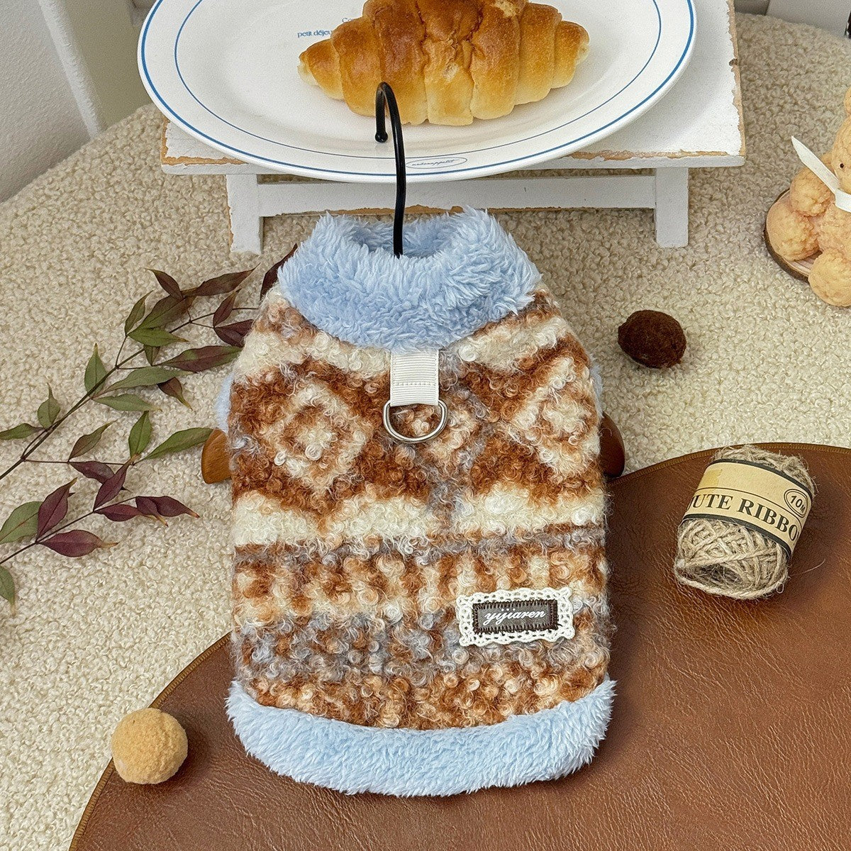 Warm Turtleneck Dog Vest Teddy Bichon Cat_CWMM12276