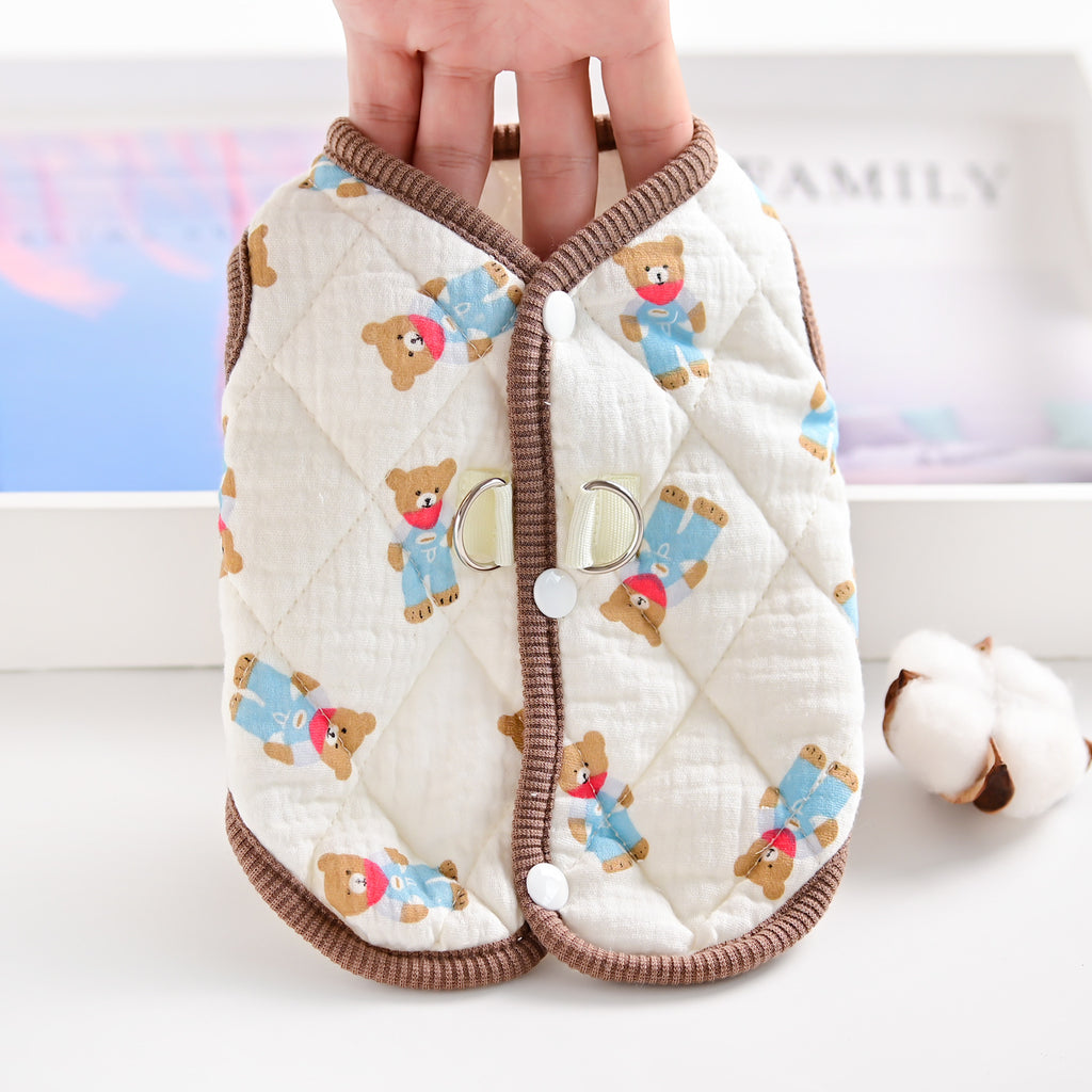 Warm Winter Dog Cotton Vest for Small Pets_CWMM12202