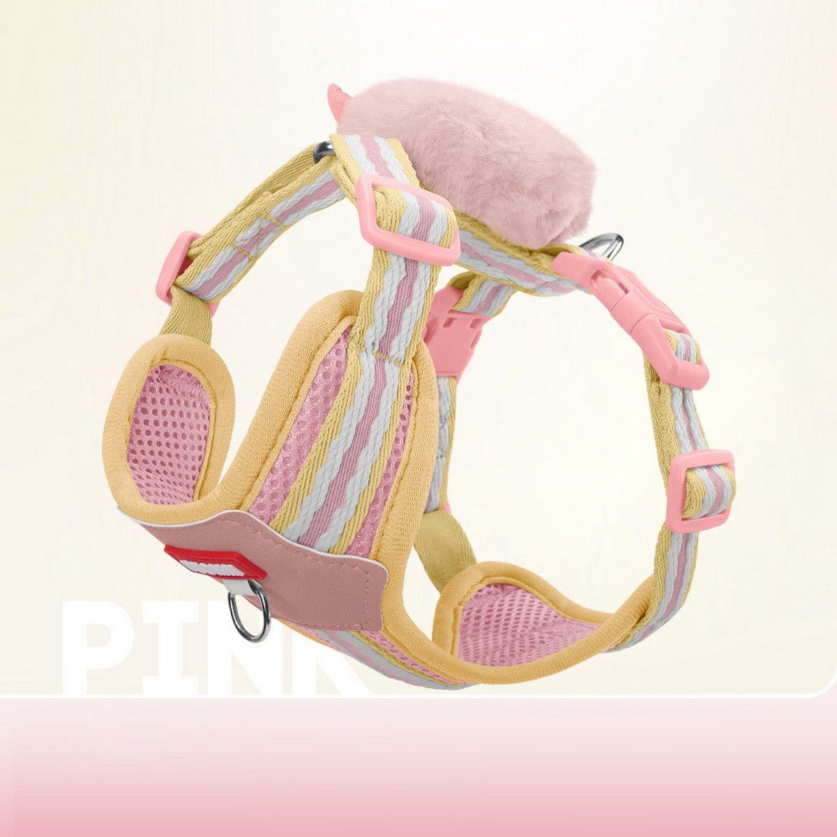 Breathable Dog Harness and Leash Set, Cute Plush_CWMM12439