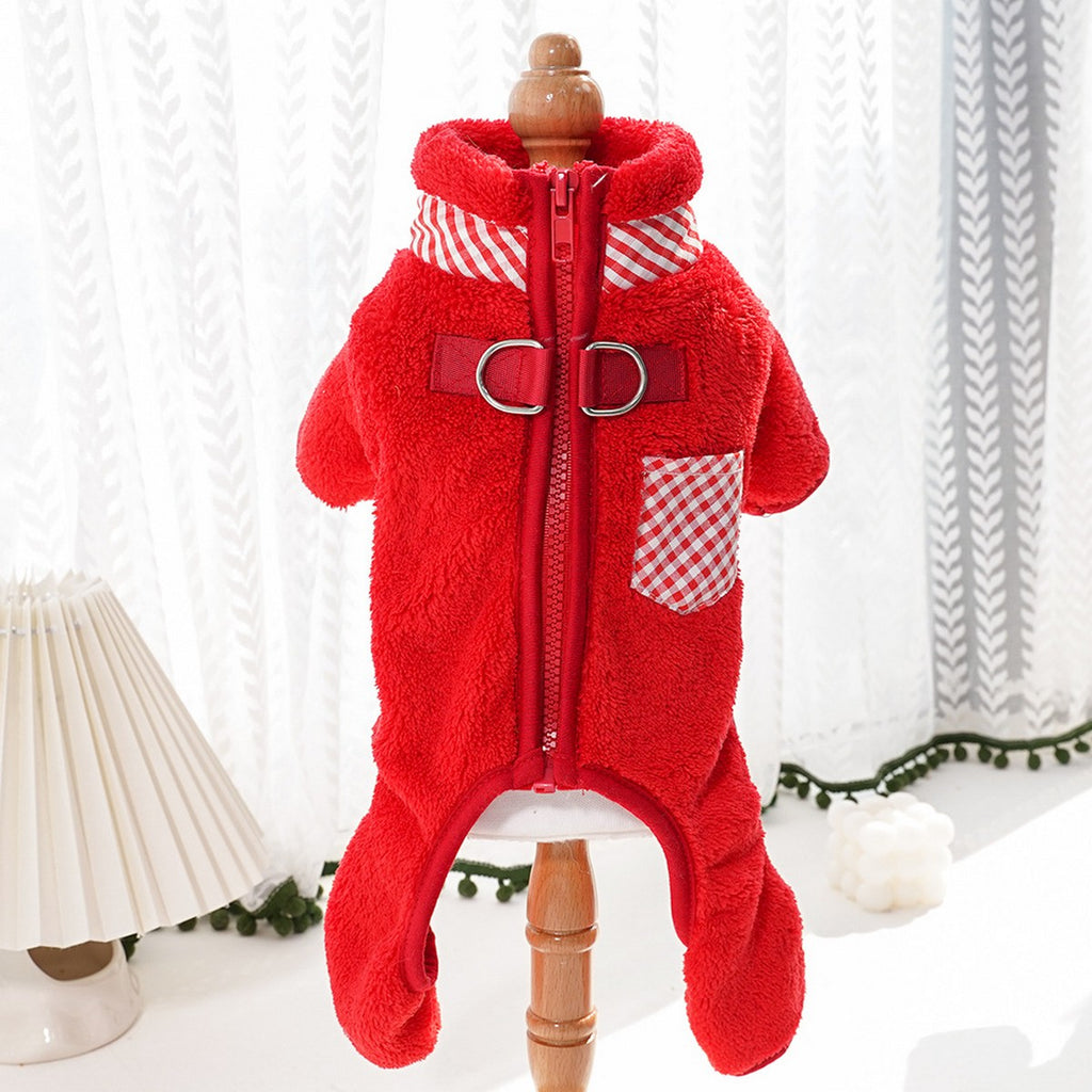 Pet Fleece Jumpsuit – Dog Cat Winter Outfit_CWMM11276