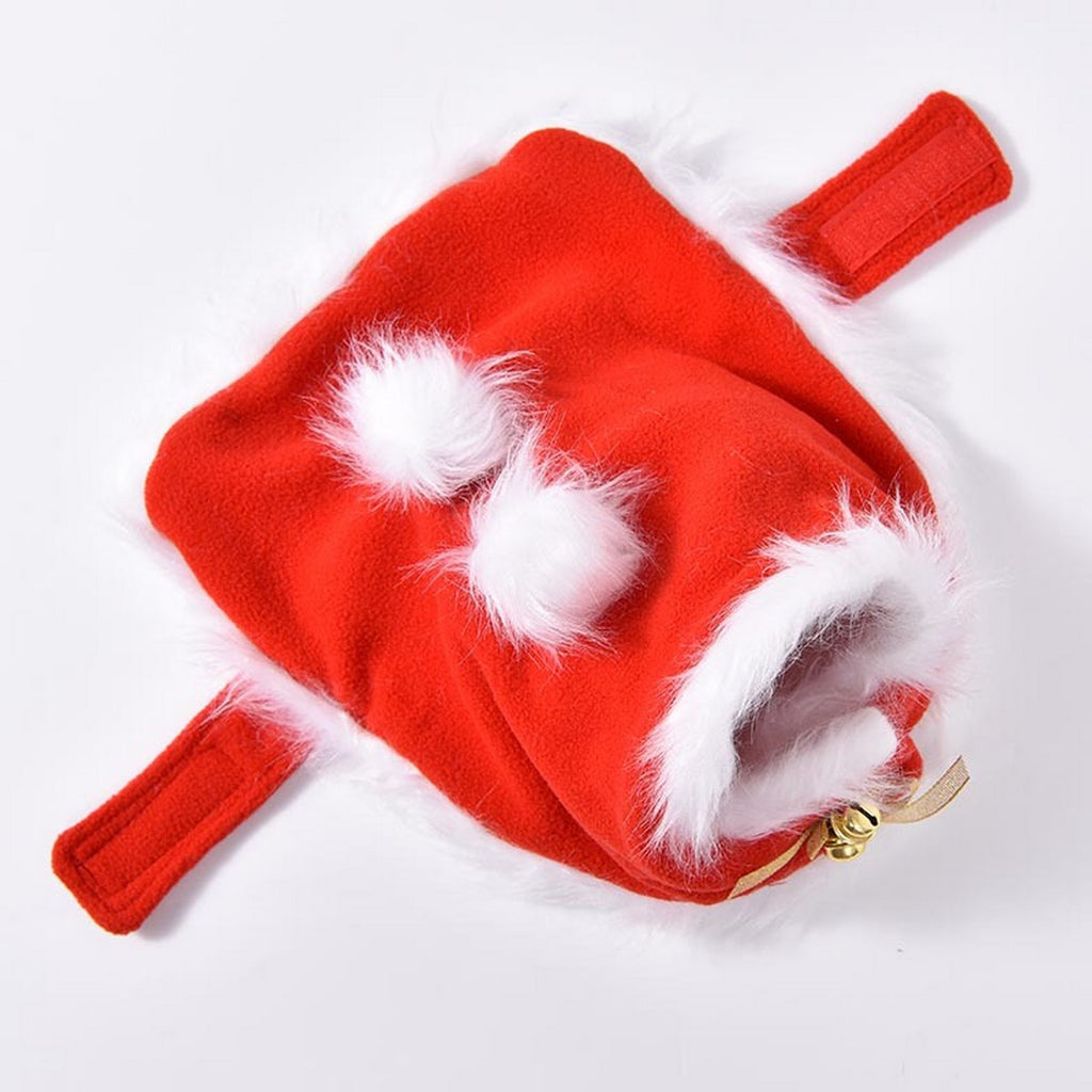 Small Dog Cat Cosplay Bell Christmas Cape_CWMM12882