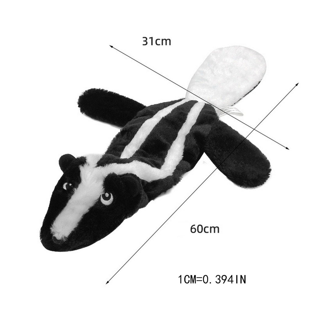 Squeaky Plush Skunk Toy for Dogs & Cats_CWMM13297