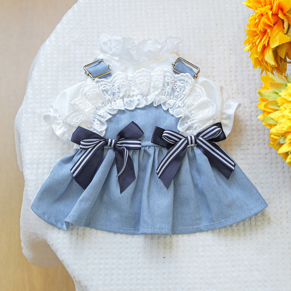 Pet Cozy Denim Dress Summer Beach Skirt_CWMM13045