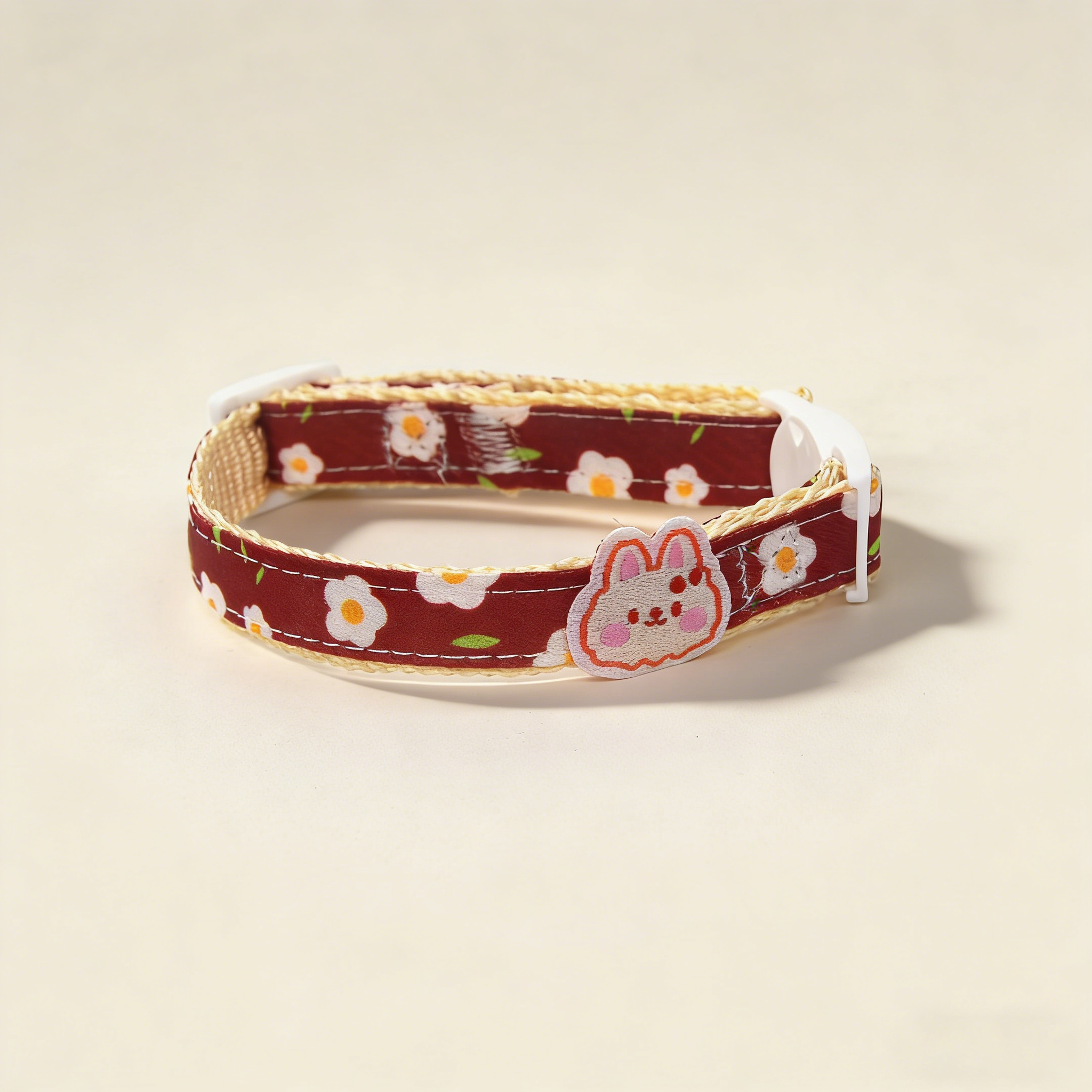 Cute Pet Collar Cartoon Flower Safe Buckle_CWMM13240