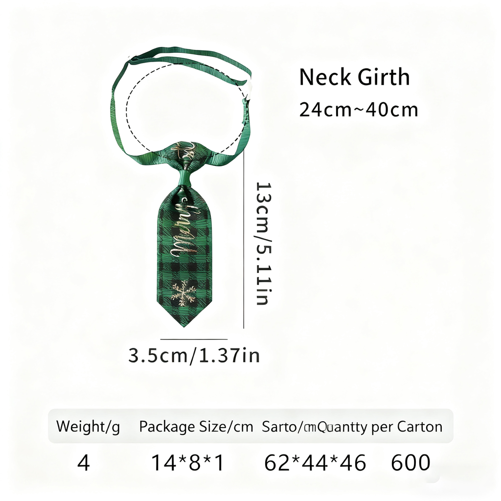 Pet Necktie – Christmas Dog Cat Accessories_CWMM11329