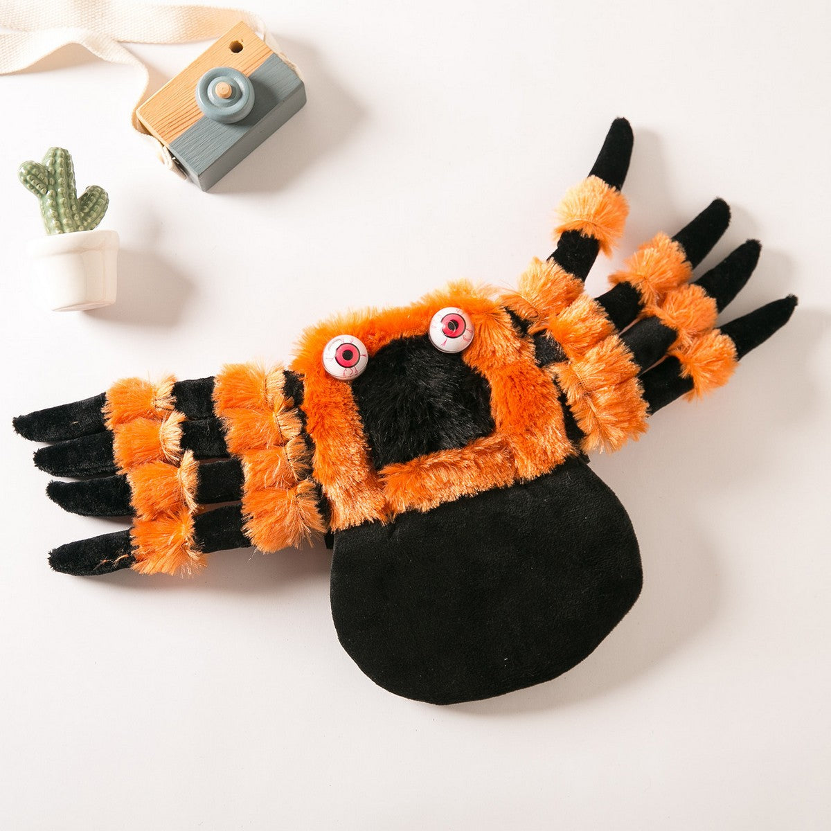Pet Plush Spider Costume for Dogs and Cats_CWMM12816