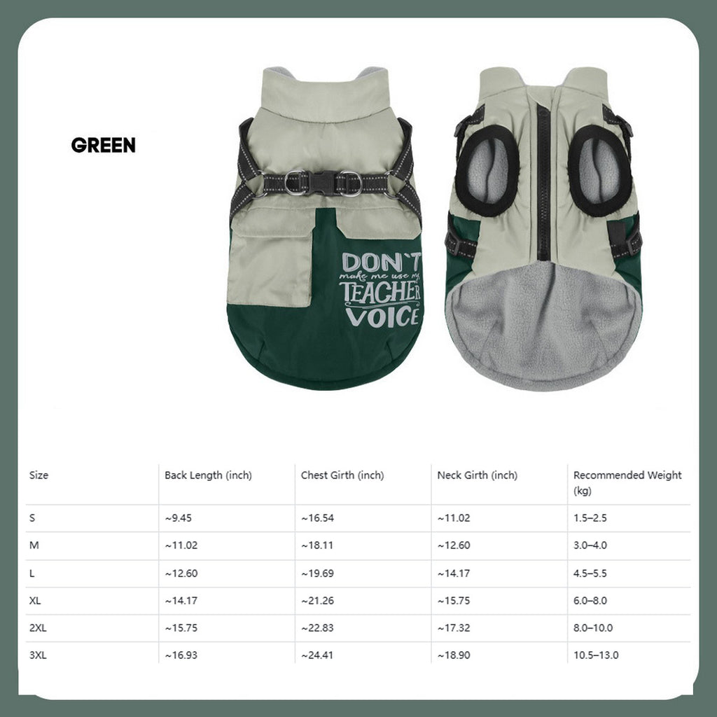 Insulated Winter Pet Vest for Small Dogs_CWMM12403