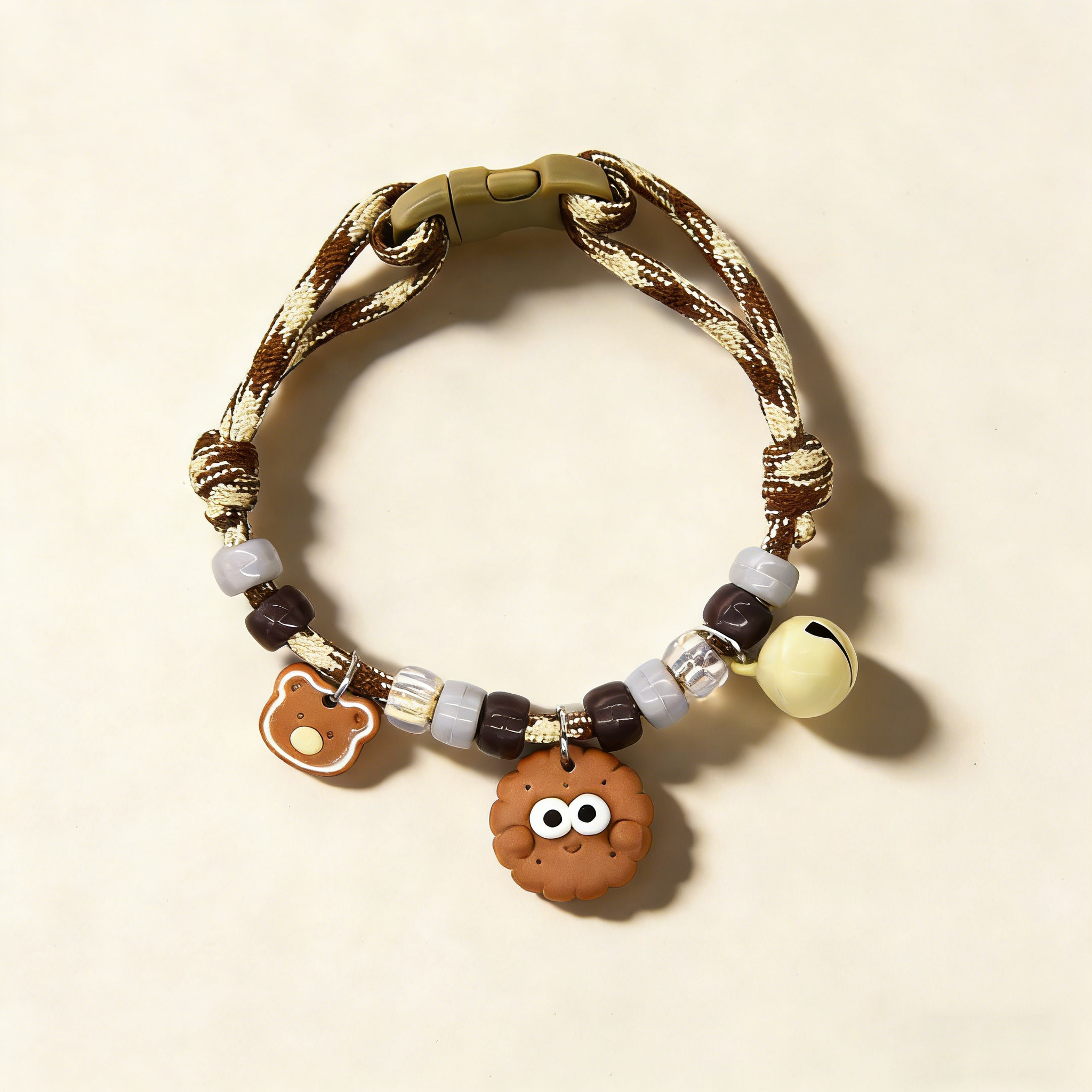 Cute Pet Paw Print Collar with Bell_CWMM13149