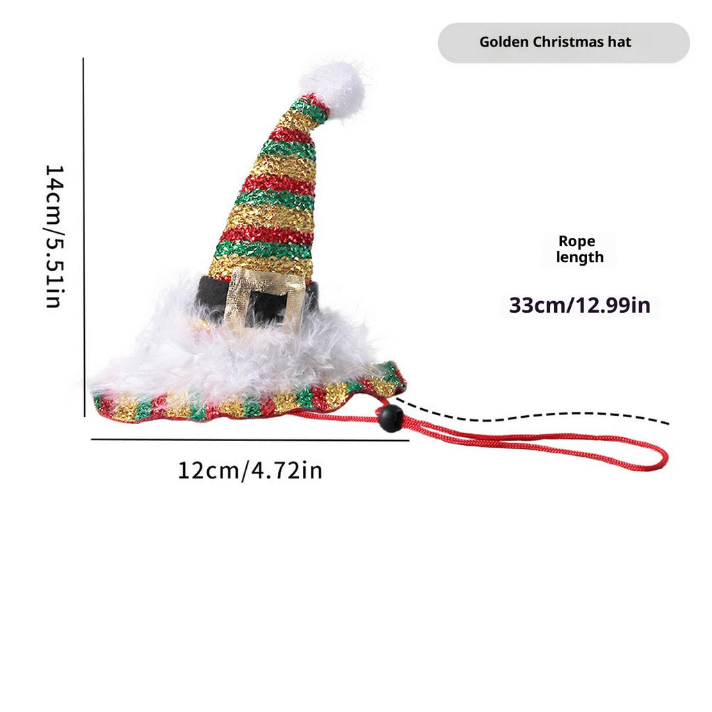 Festive Pet Costume – Creative Christmas Pet Hat_CWMM11352