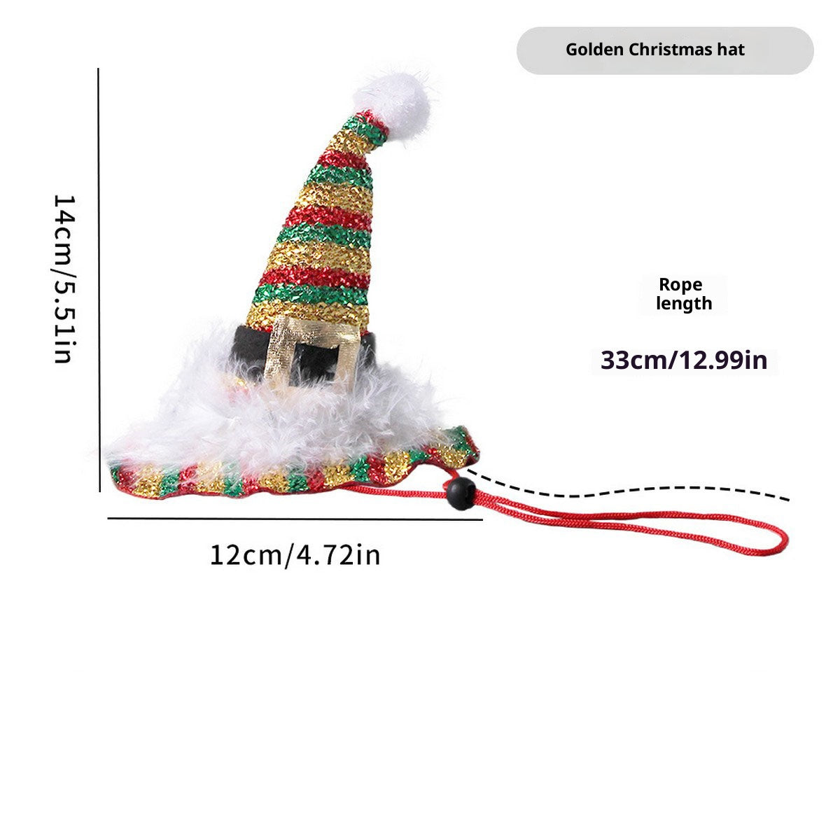 Festive Pet Costume – Creative Christmas Pet Hat_CWMM11352