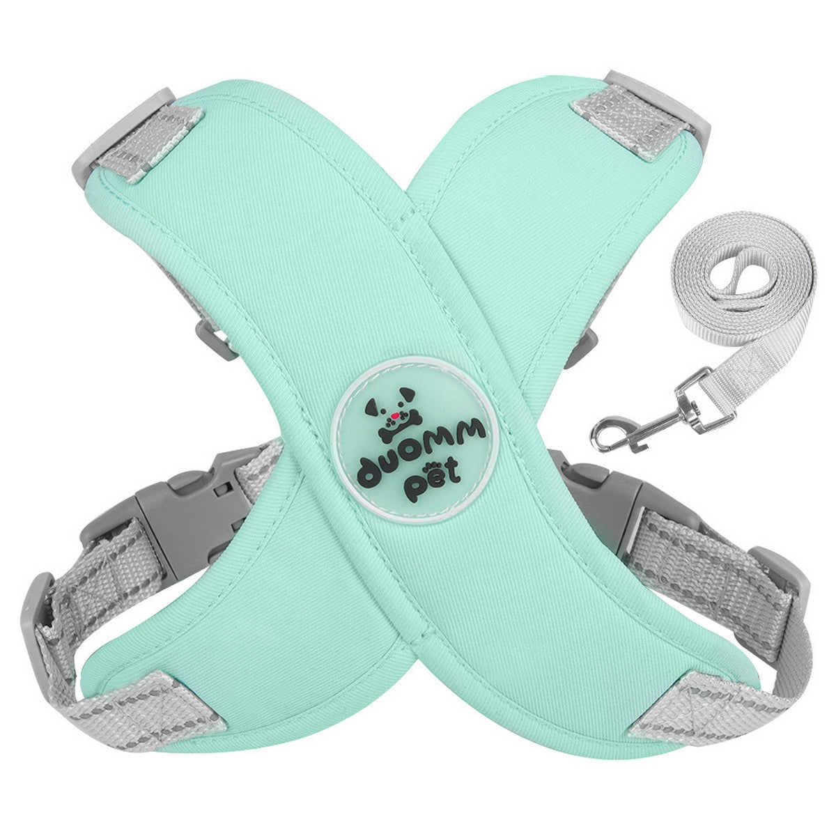 Dog Vest Harness with Reflective Walking Leash_CWMM12568