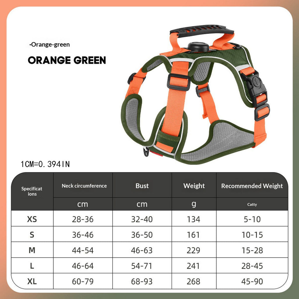 Dog Harness and Leash Set with Tracker Holder_CWMM12486