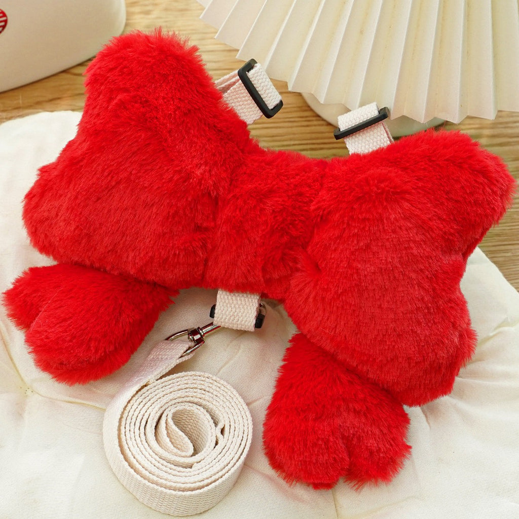 Pet Harness Leash – Bow Design Dog Cat Set_CWMM11297