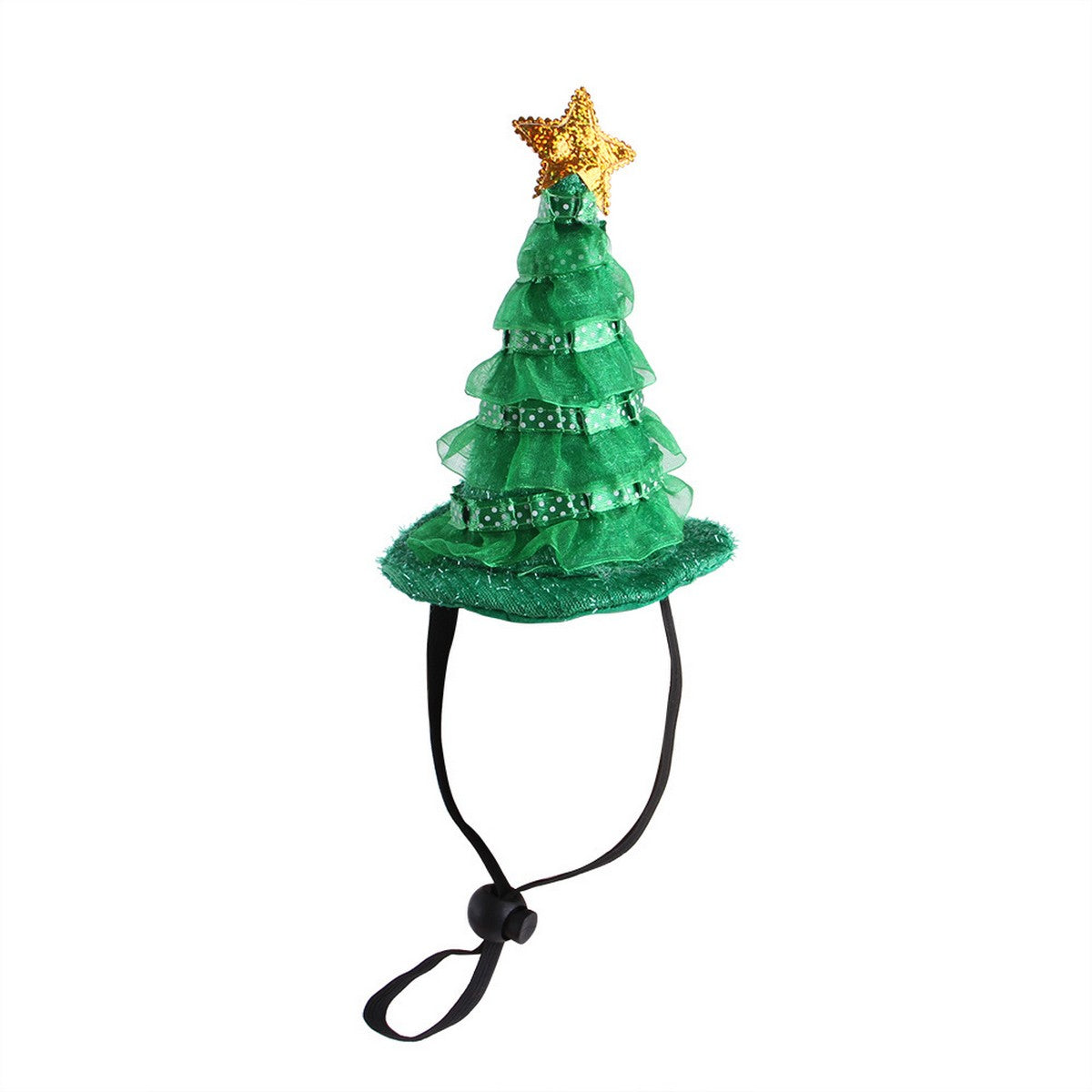 Pet Holiday Hat – Green Christmas Tree Costume Hat_CWMM11351