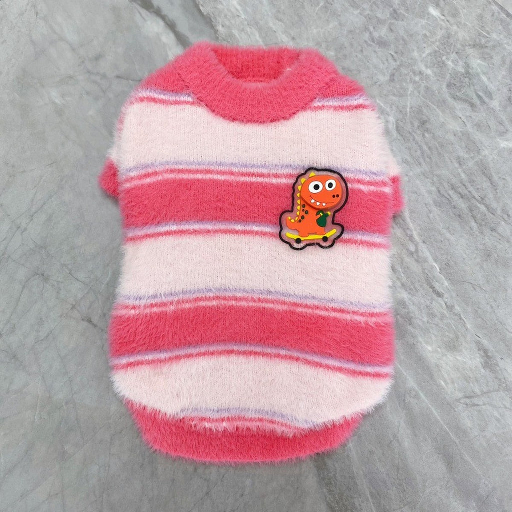 Warm Faux Fur Pet Sweater for Winter_CWMM12380