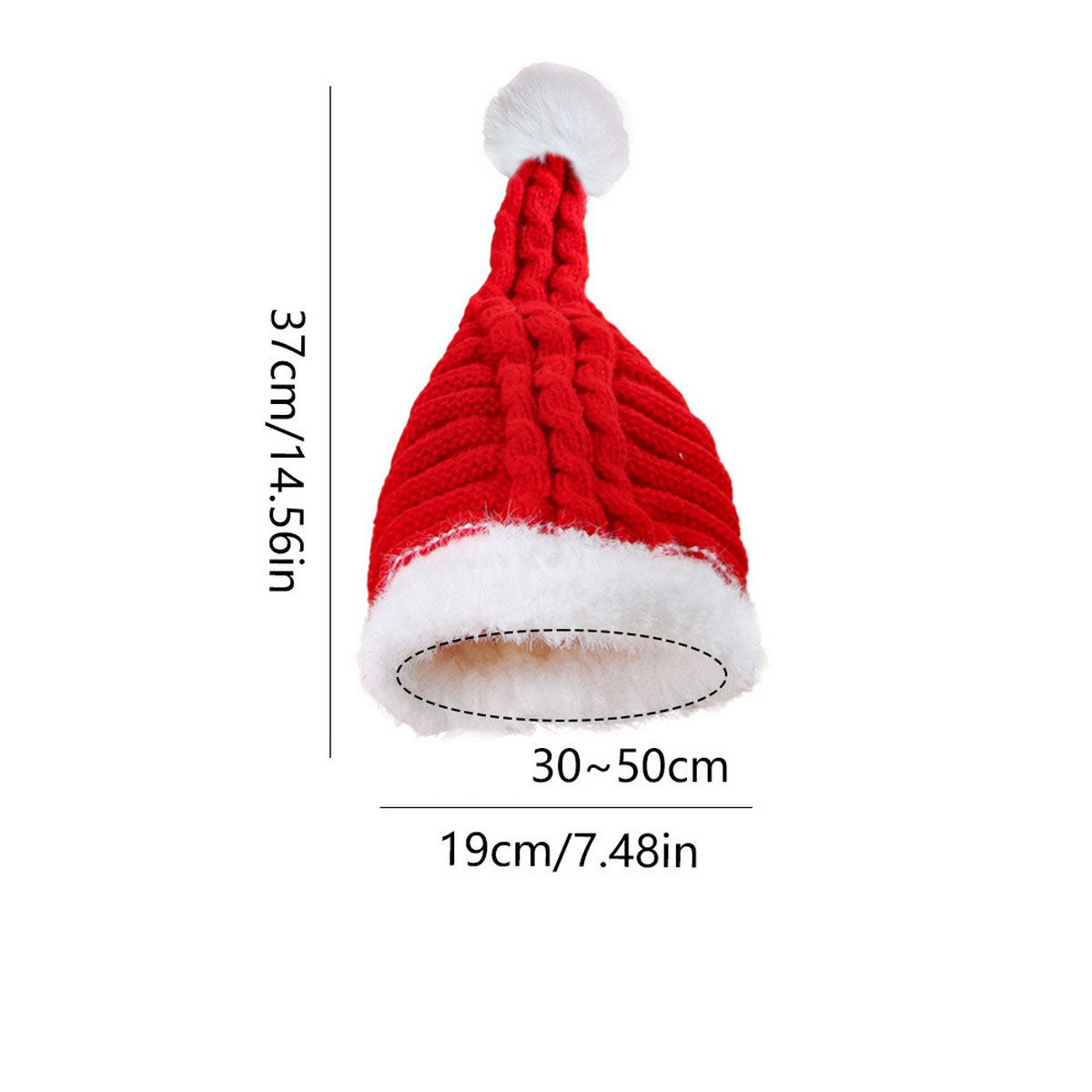 Pet Christmas Hat – Red Holiday Headwear_CWMM11354
