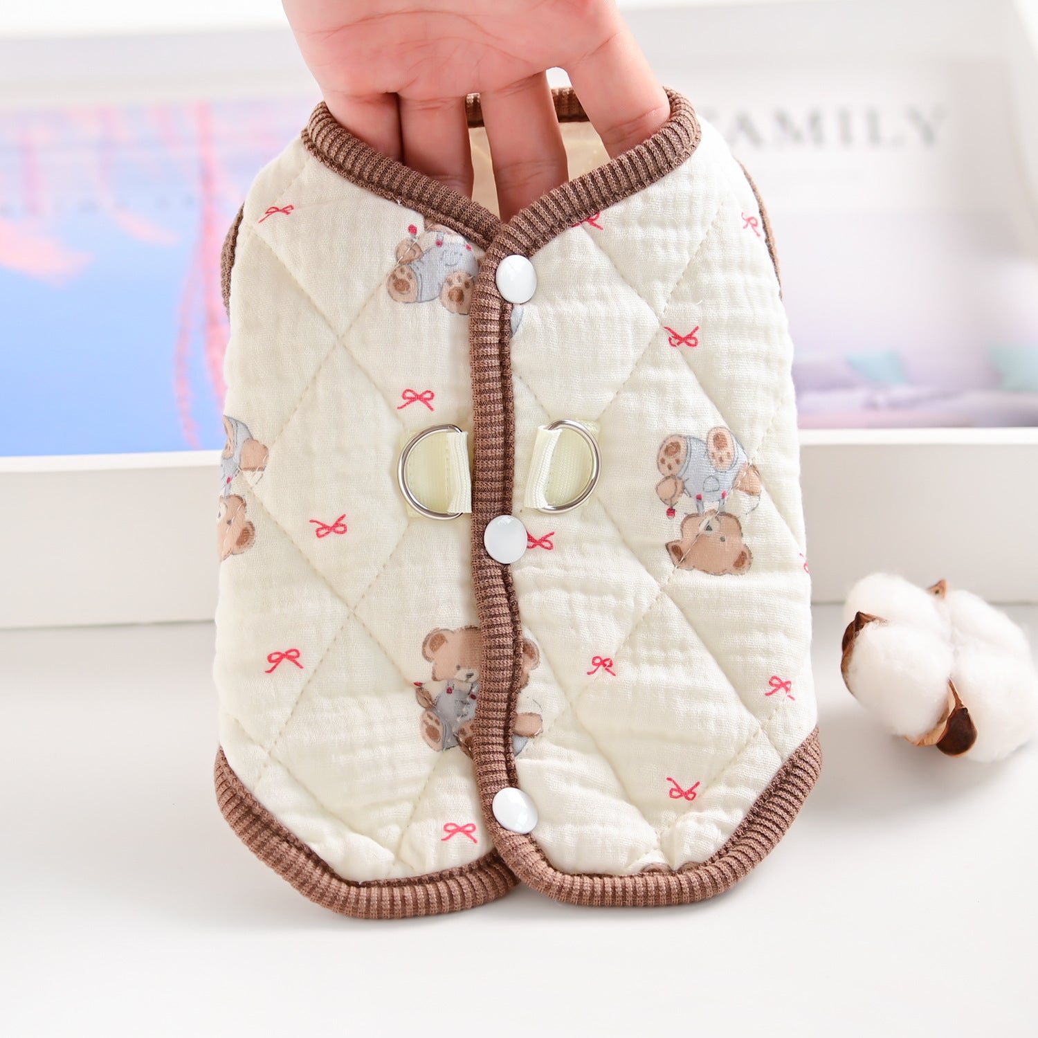 Warm Winter Dog Cotton Vest for Small Pets_CWMM12202