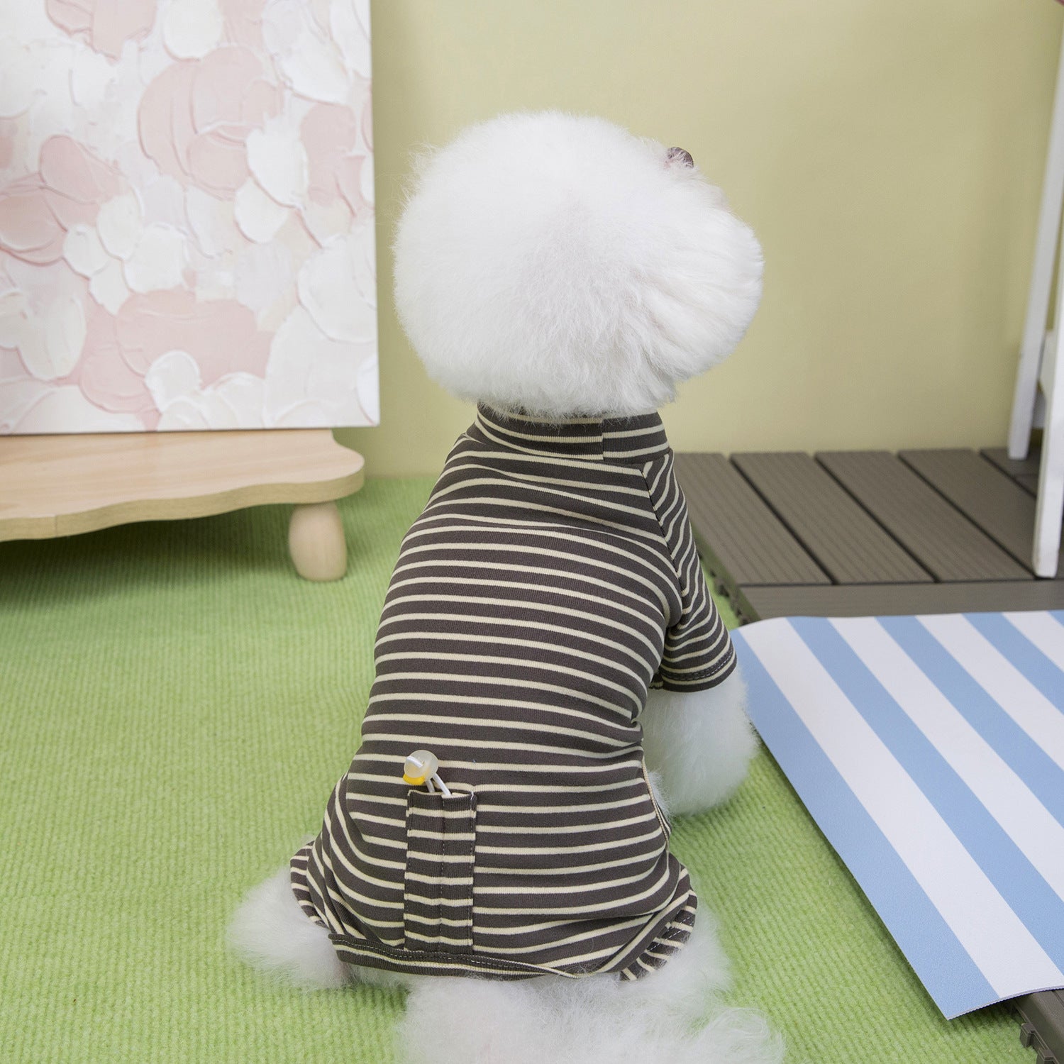 Comfortable Dog Fleece Jumpsuit for Winter_CWMM12197