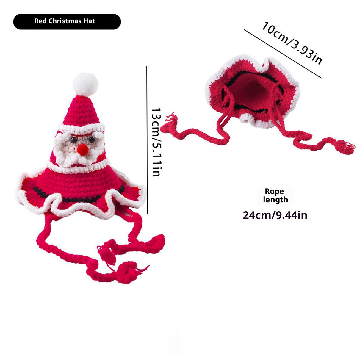 Christmas Pet Hat – Santa & Tree Hat for Cats Dogs_CWMM11356