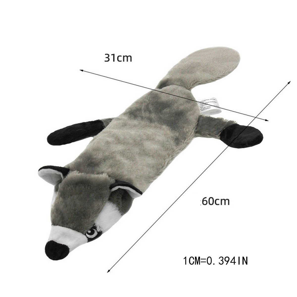 Squeaky Plush Skunk Toy for Dogs & Cats_CWMM13297