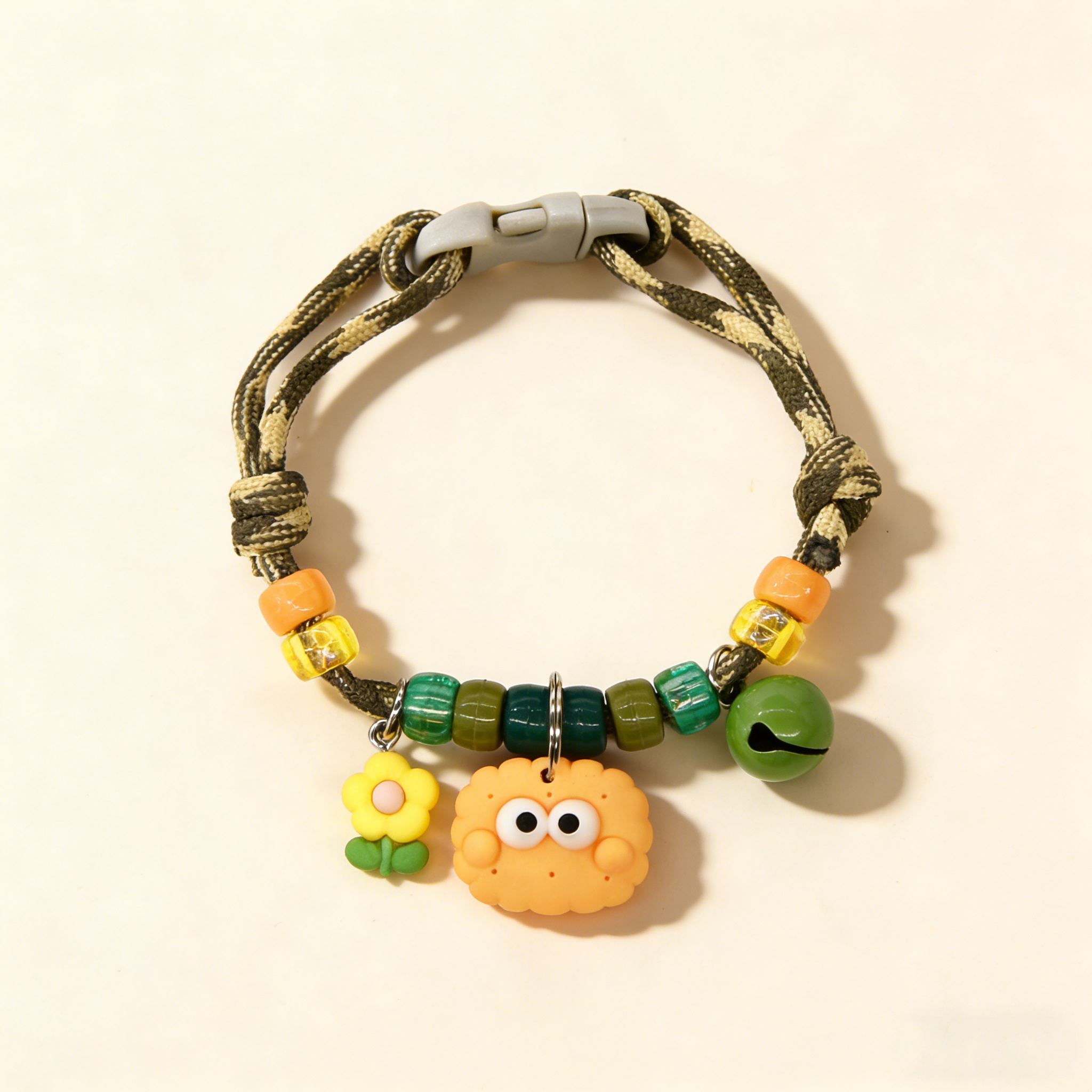 Cute Pet Paw Print Collar with Bell_CWMM13149