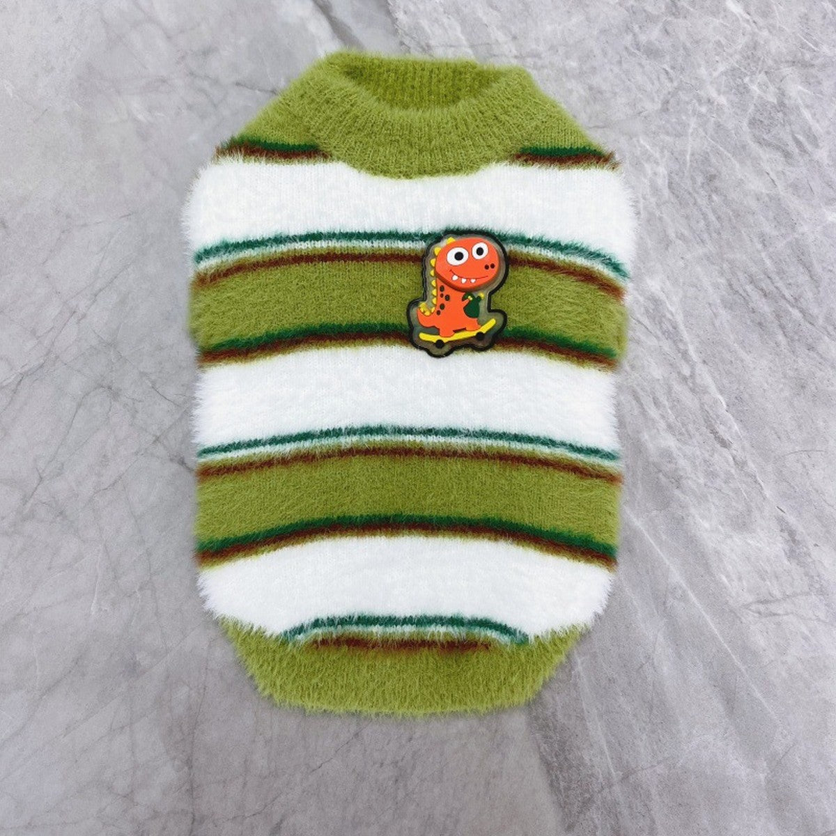 Warm Faux Fur Pet Sweater for Winter_CWMM12380