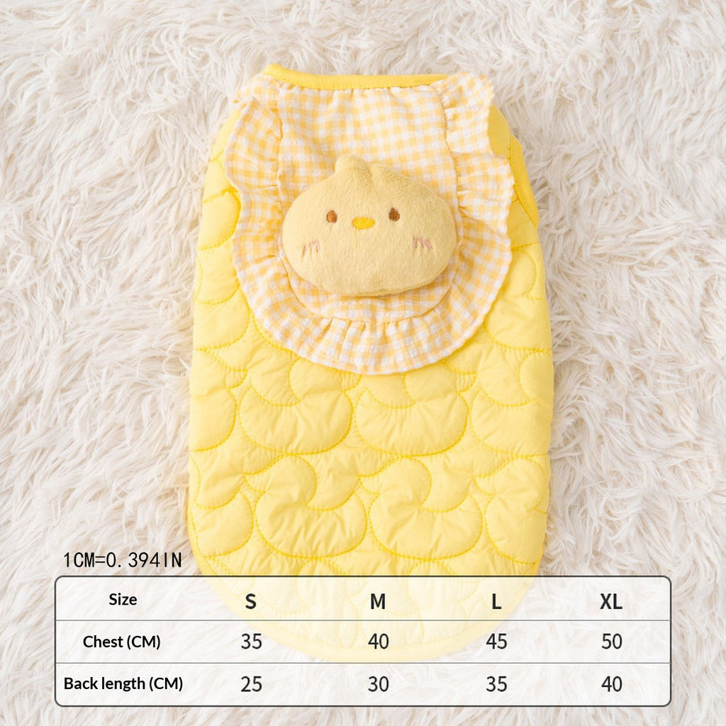 Cute Duck Pet Winter Vest for Dogs Cats_CWMM12744